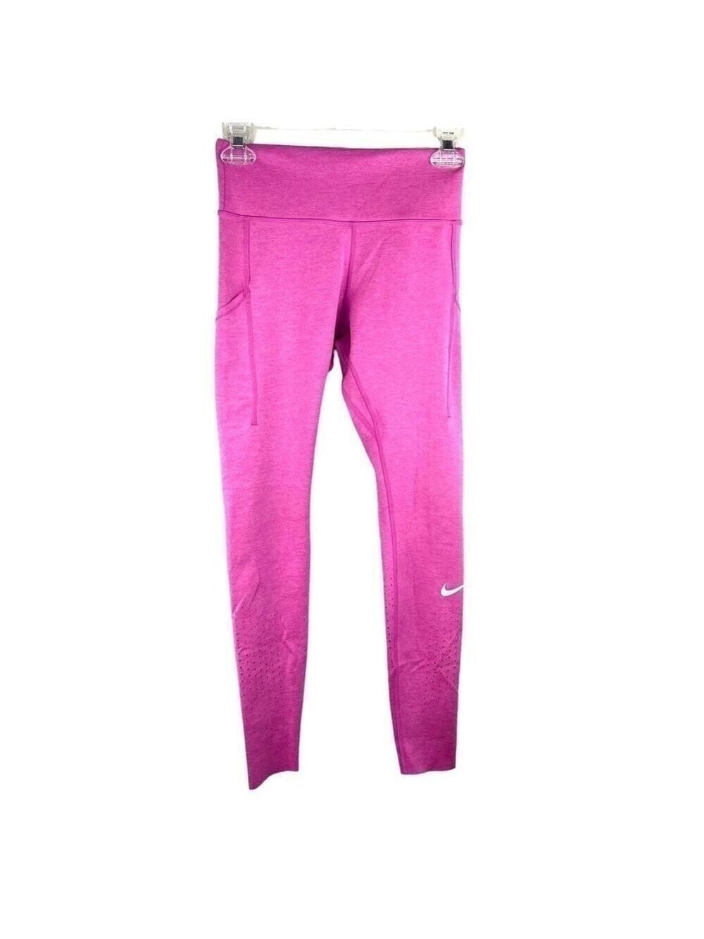 EUC-NIKE Dri-Fit Stretchy, Pockets Running Leggings, Tights Hot Pink Size Small